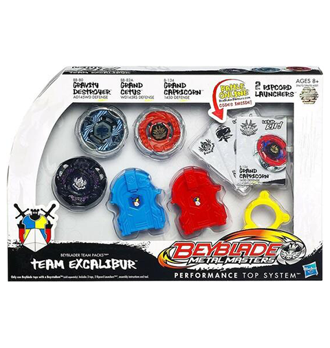 Beyblade Metal Masters - Team Excalibur Top Set ( Sjælden )